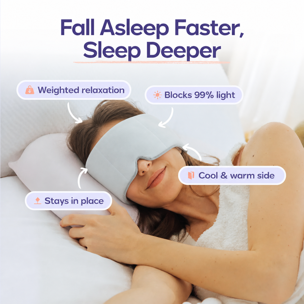 Weighted Eye Mask